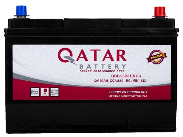 QATAR BATTERY 95D31R - 90AH 12V
