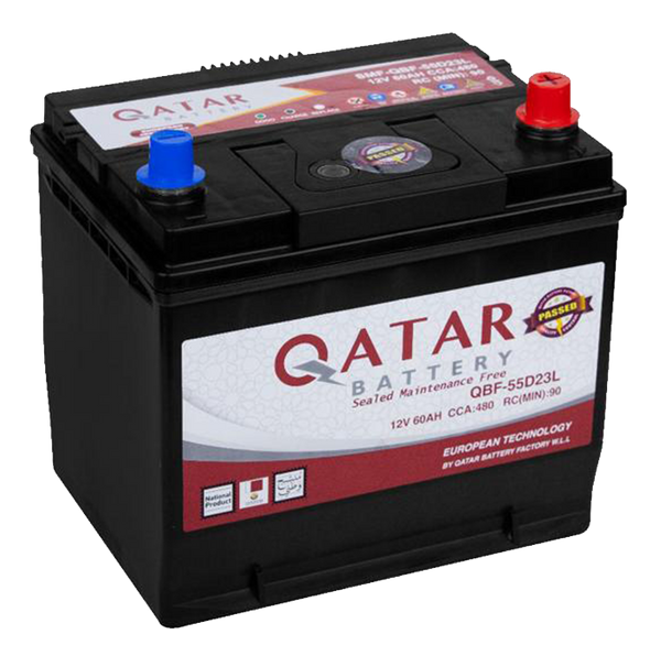 QATAR BATTERY DIN 55D23L - 60AH 12V