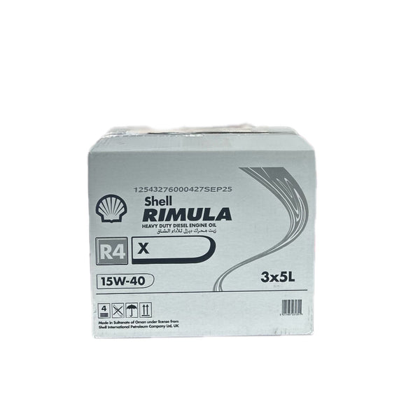 SHELL RIMULA 15W40 DIESEL ENGINE OIL 5LTR 3PCS COMBO